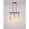 Globo VALERIE Lampa Wisząca Brązowy, Czarny, 3-punktowe