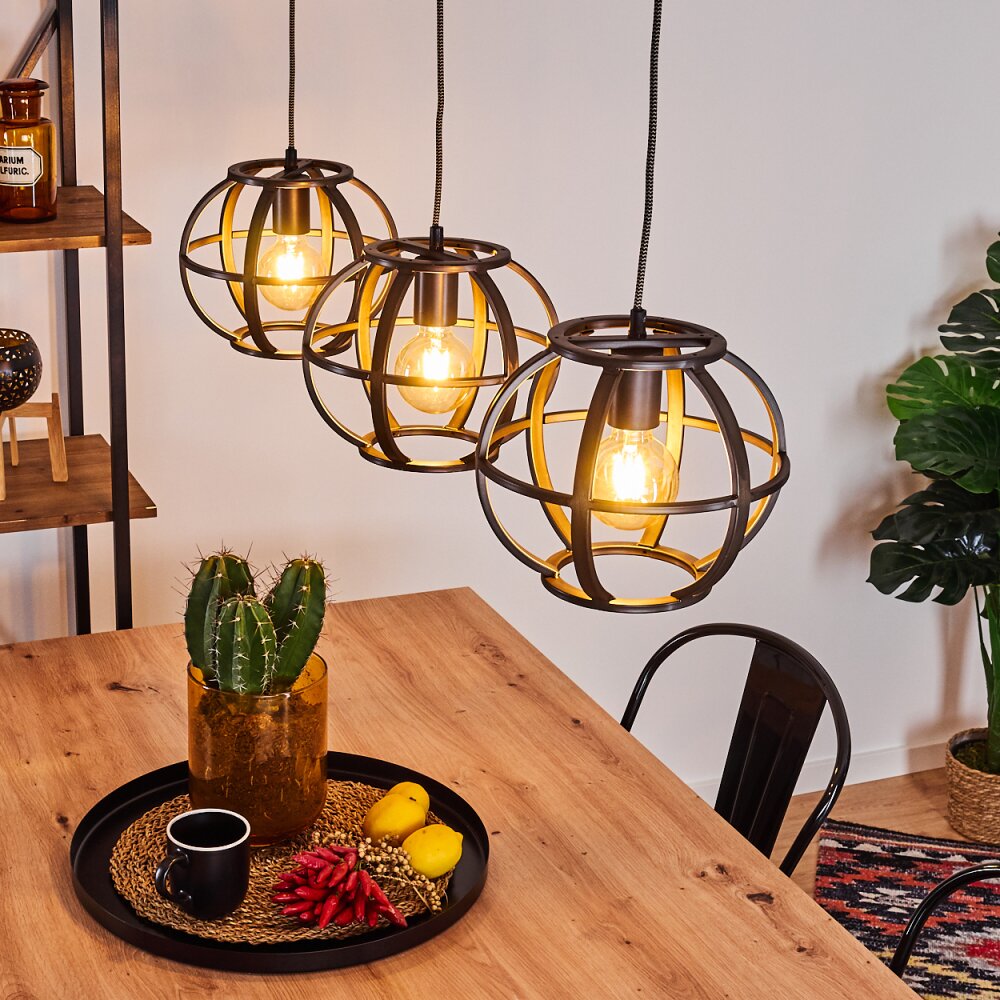 Plan Lampa Wisząca Czarny, 3-punktowe main product photo