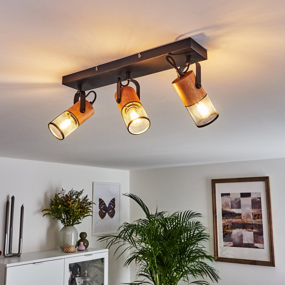 Lengalau Lampa Sufitowa Czarny, 3-punktowe main product photo