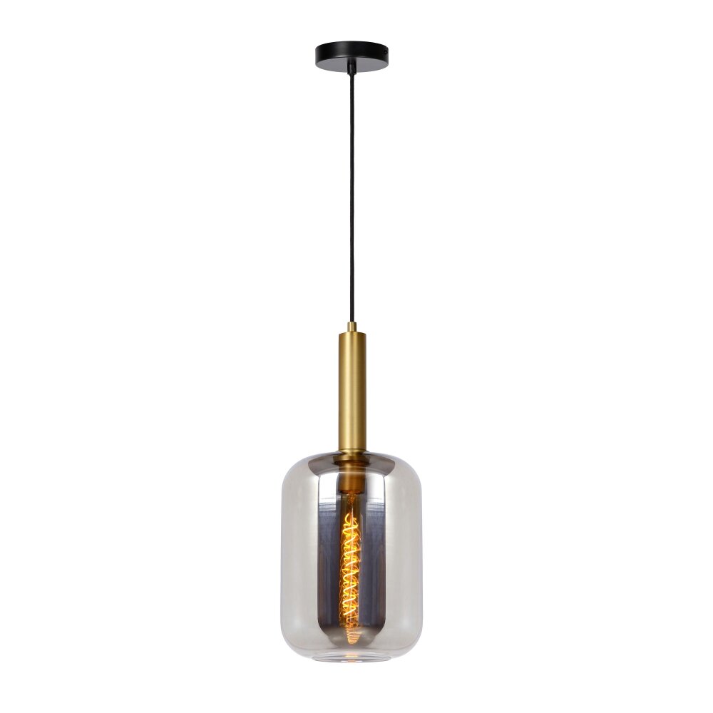 Lucide JOANET Lampa Wisząca Złoty, Mosiądz, Czarny, 1-punktowy main product photo