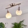 Warga Lampa Sufitowa LED Nikiel matowy, 2-punktowe