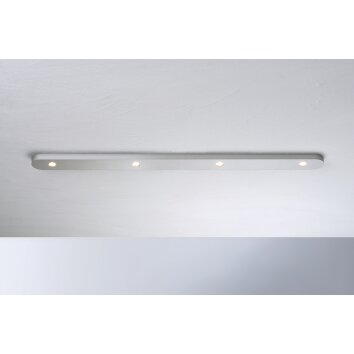 Bopp-Leuchten CLOSE Lampa Sufitowa LED Aluminium, Srebrny, 4-punktowe