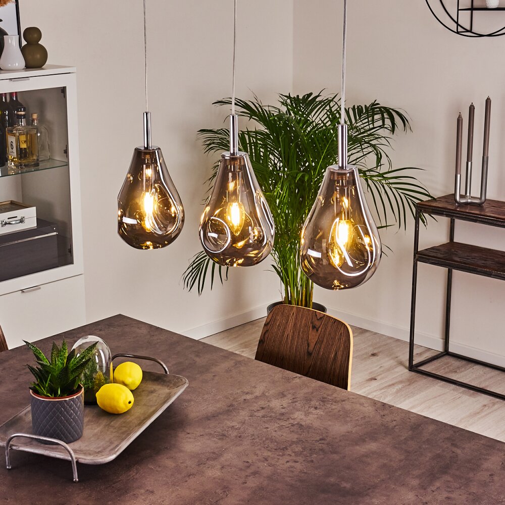 Domma Lampa Wisząca Chrom, 3-punktowe main product photo