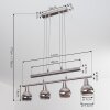 Warga Lampa Wisząca LED Nikiel matowy, 4-punktowe Warga Lampa Wisząca LED Nikiel matowy, 4-punktowe