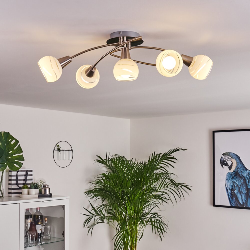 Warga Lampa Sufitowa LED Nikiel matowy, 5-punktowe main product photo