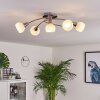 Warga Lampa Sufitowa LED Nikiel matowy, 5-punktowe