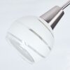 Warga Lampa Sufitowa LED Nikiel matowy, 5-punktowe