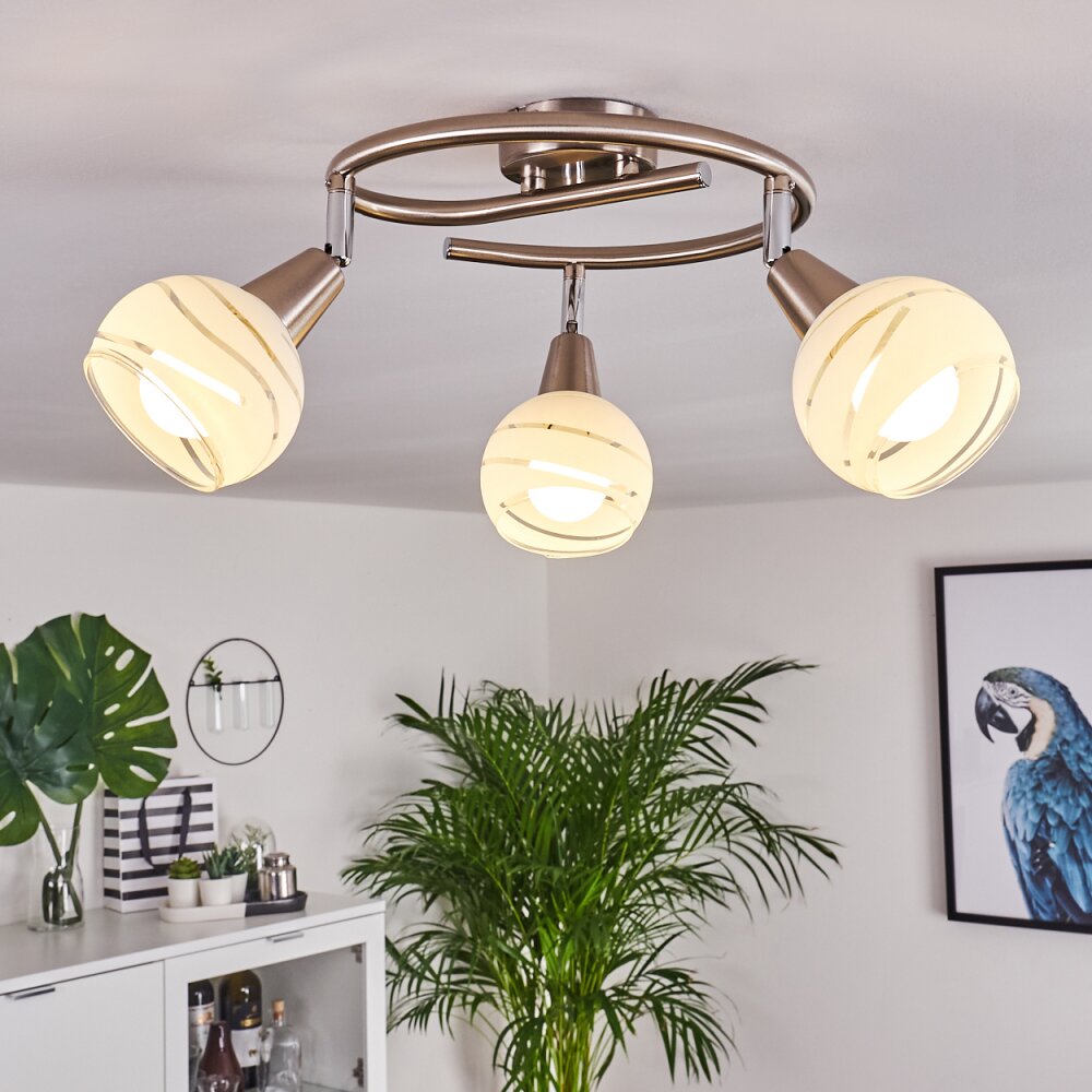 Warga Lampa Sufitowa LED Nikiel matowy, 3-punktowe main product photo