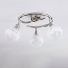 Warga Lampa Sufitowa LED Nikiel matowy, 3-punktowe