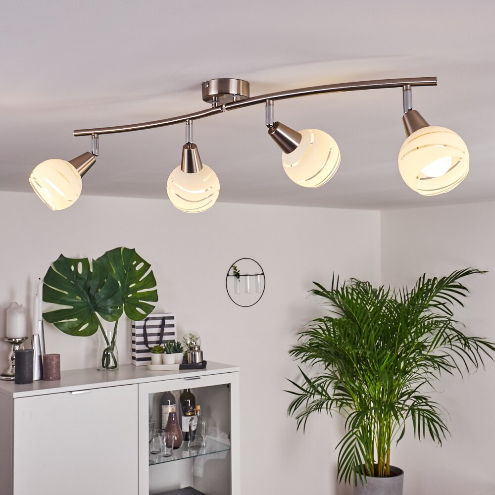 Warga Lampa Sufitowa LED Nikiel matowy, 4-punktowe main product photo