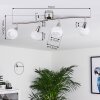 Warga Lampa Sufitowa LED Nikiel matowy, 4-punktowe