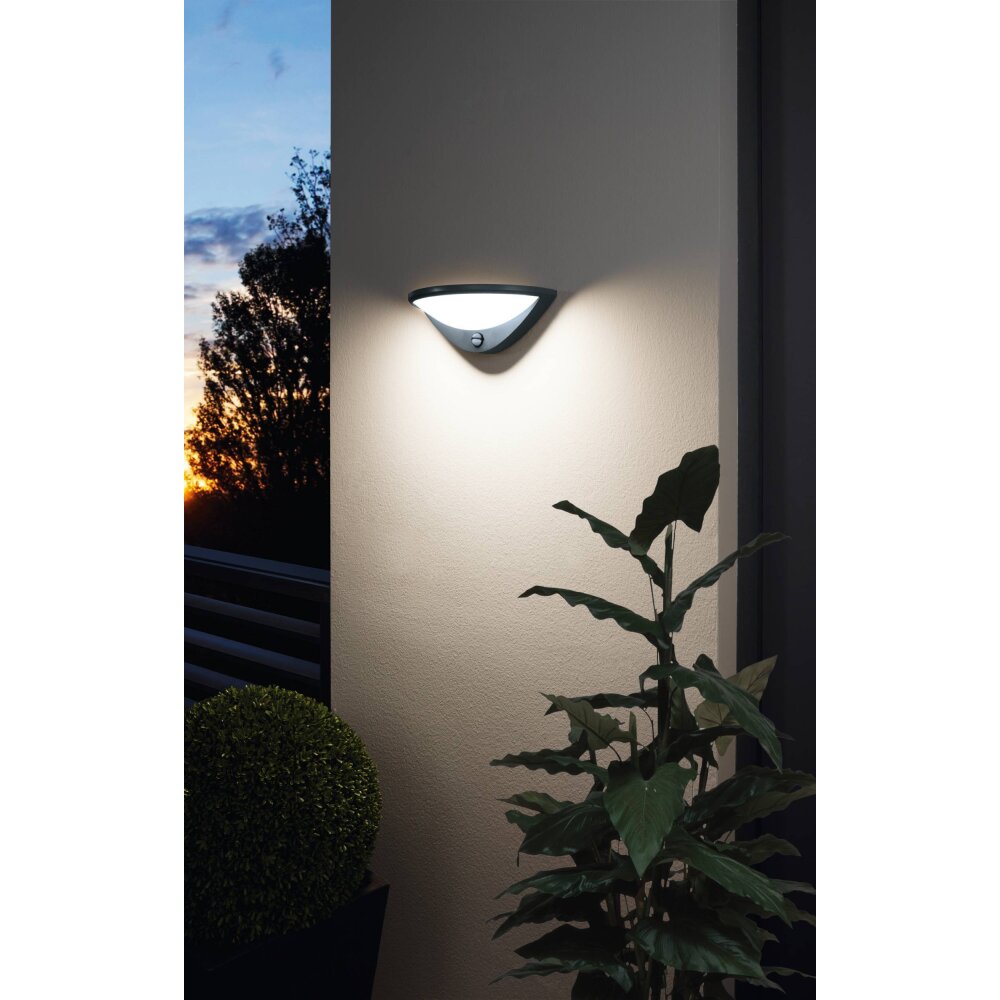 Eglo BELCREDA Lampa ścienna LED Antracytowy, 1-punktowy, Czujnik ruchu main product photo