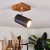 Zuoz Lampa Sufitowa Jasne drewno, 1-punktowy