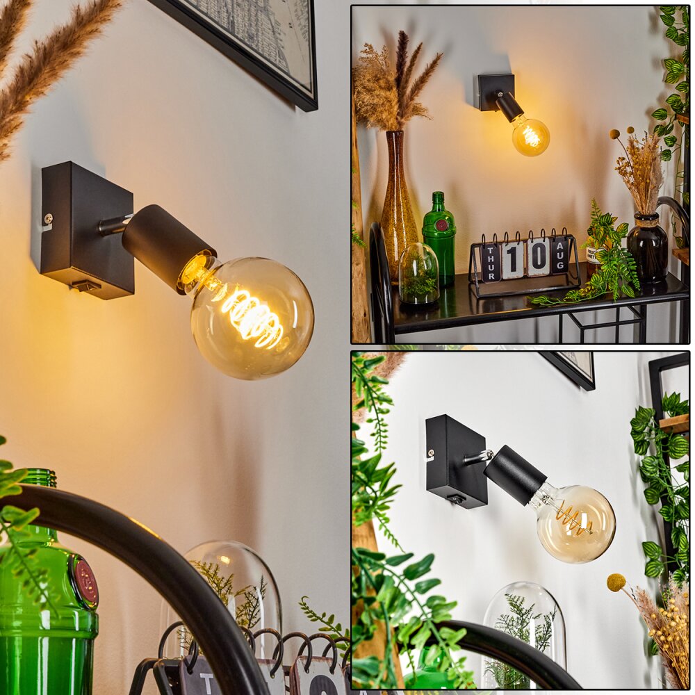 Tulla Lampa ścienna Czarny, 1-punktowy main product photo