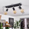 Tulla Lampa Sufitowa Czarny, 3-punktowe