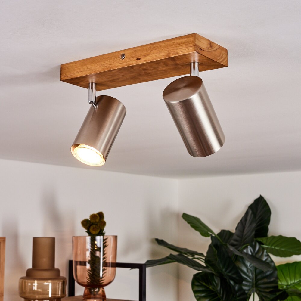Zuoz Lampa Sufitowa Jasne drewno, 2-punktowe main product photo
