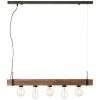 Brilliant Woodhill Lampa Wisząca Ciemne drewno, Czarny, 5-punktowe