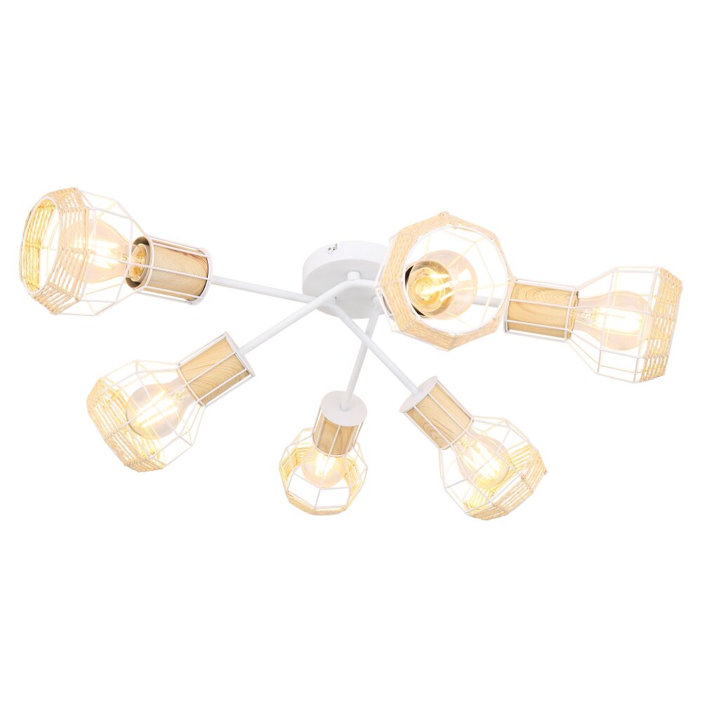 Globo BANA Lampa Sufitowa Biały, 6-punktowe main product photo