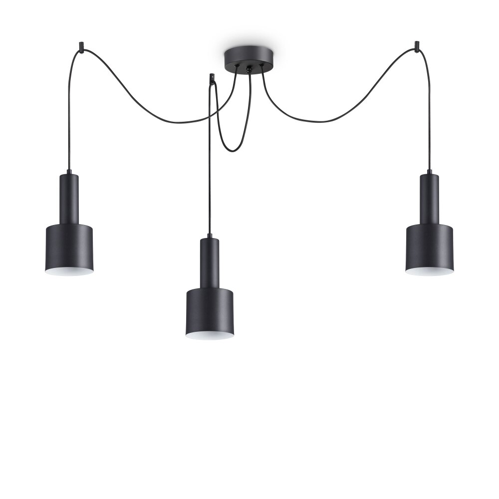 Ideallux HOLLY Lampa Wisząca Czarny, 3-punktowe main product photo