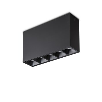 Ideallux LIKA Lampa Sufitowa LED Czarny, 1-punktowy