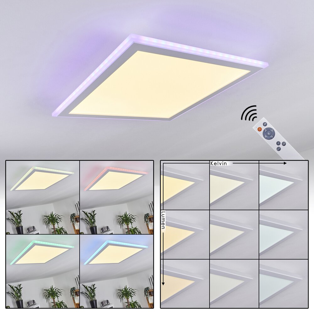 Mota Lampa Sufitowa LED Biały, 1-punktowy, Zdalne sterowanie, Zmieniacz kolorów main product photo