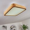Batamoto Lampa Sufitowa LED Jasne drewno, Biały, 2-punktowe, Zdalne sterowanie, Zmieniacz kolorów