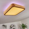 Batamoto Lampa Sufitowa LED Jasne drewno, Biały, 2-punktowe, Zdalne sterowanie, Zmieniacz kolorów