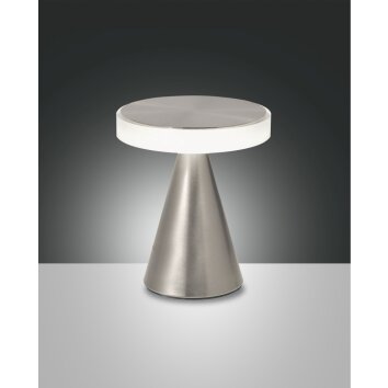Fabas Luce Neutra Lampa stołowa LED Nikiel matowy, 1-punktowy