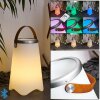 Chilar Lampa stołowa LED Brązowy, Biały, 1-punktowy, Zdalne sterowanie, Zmieniacz kolorów