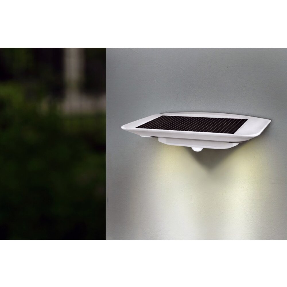 Lutec GHOST SOLAR zewnętrzny kinkiet LED Srebrny, 1-punktowy, Czujnik ruchu main product photo
