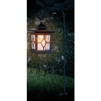 Globo SOLAR lampa solarna LED Czarny, 1-punktowy