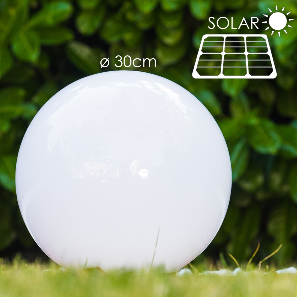 Solar świecąca kula LED Stal nierdzewna, 2-punktowe main product photo
