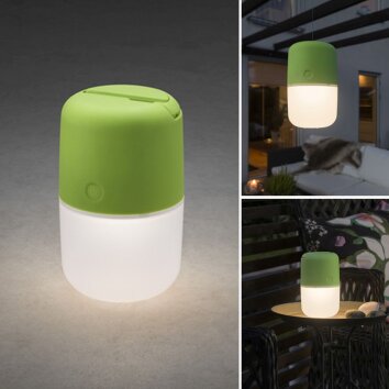 Konstsmide Assisi Lampa solarna LED Zielony, 1-punktowy