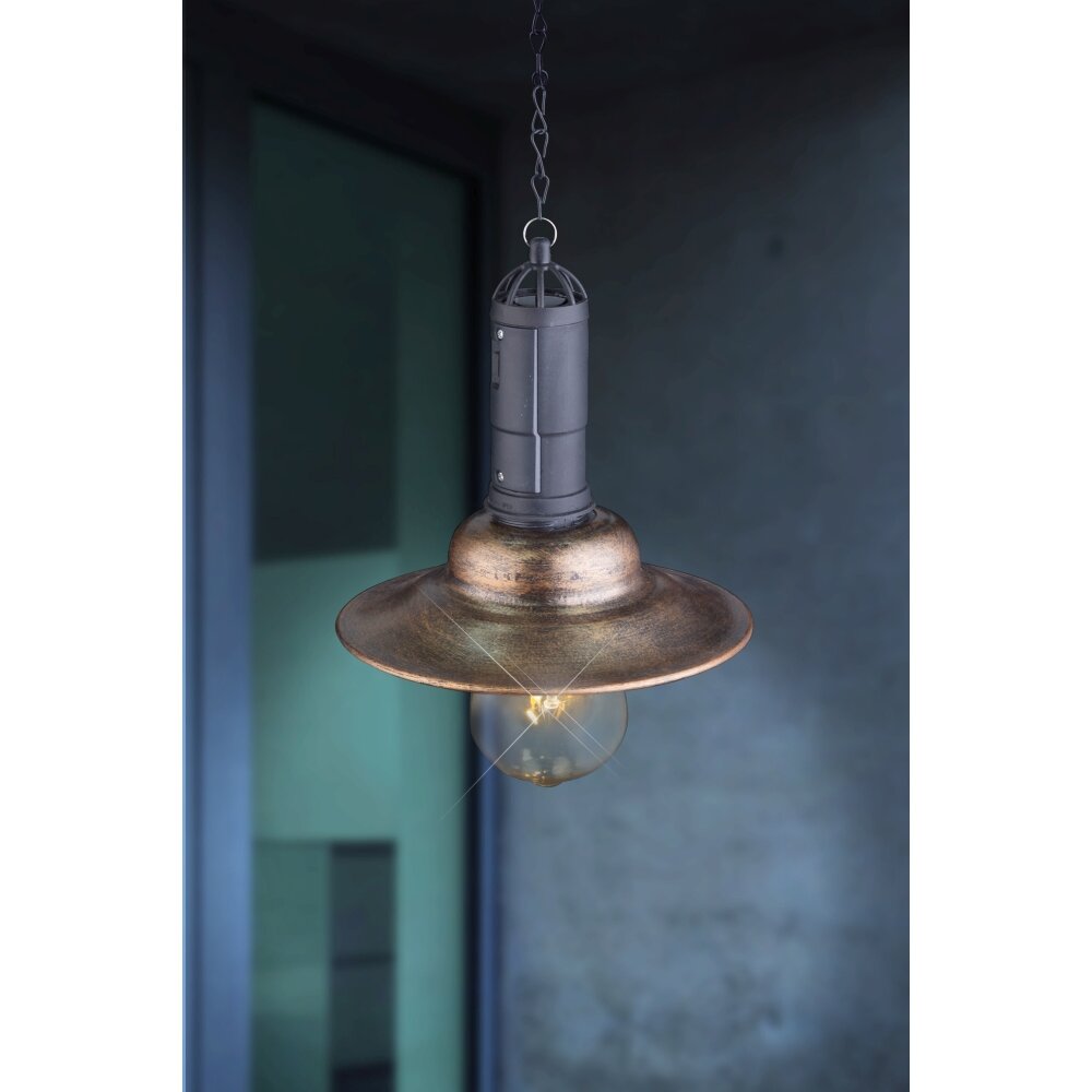 Globo Solar Zewnętrzna Lampa Wisząca LED Miedź, 1-punktowy main product photo