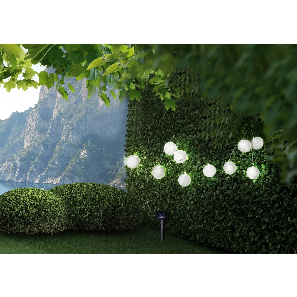 Globo PRIOB girlanda solarna LED Biały, 10-punktowe main product photo