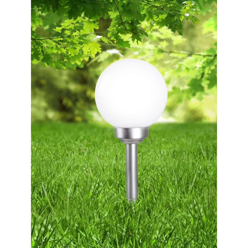 Globo Solar świecąca kula LED Srebrny, 1-punktowy main product photo