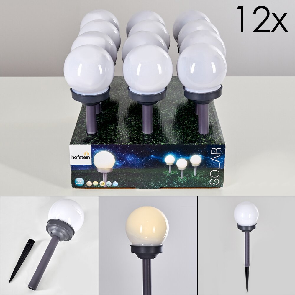 Hakon oświetlenie ogrodu zestaw 12 sztuk LED Szary, 1-punktowy main product photo