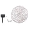 Globo Lampa solarna LED Srebrny, 30-punktowe