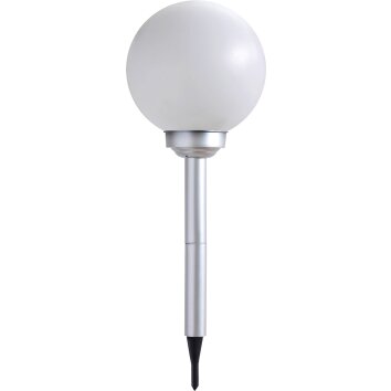 Globo SOLAR Lampa solarna LED Srebrny, 2-punktowe