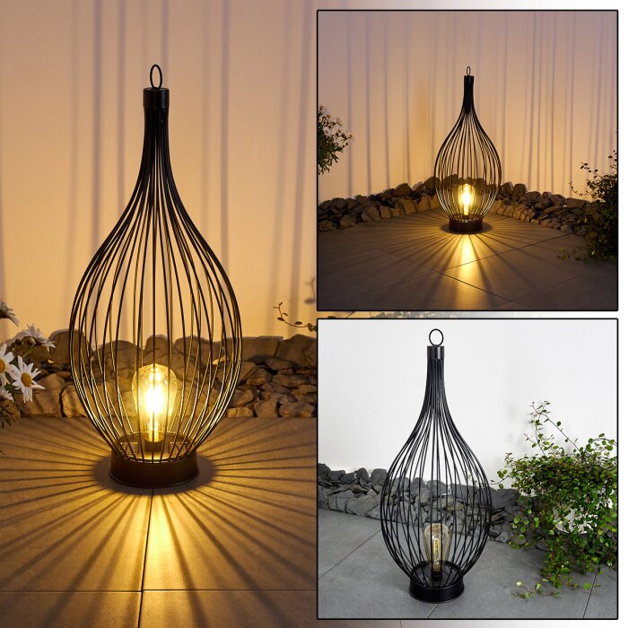 Pasadena Lampa solarna LED Czarny, 1-punktowy