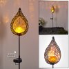 Protaras Lampa solarna LED miedziany, czarny, 1-punktowy