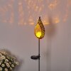 Protaras Lampa solarna LED miedziany, czarny, 1-punktowy
