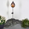 Protaras Lampa solarna LED miedziany, czarny, 1-punktowy