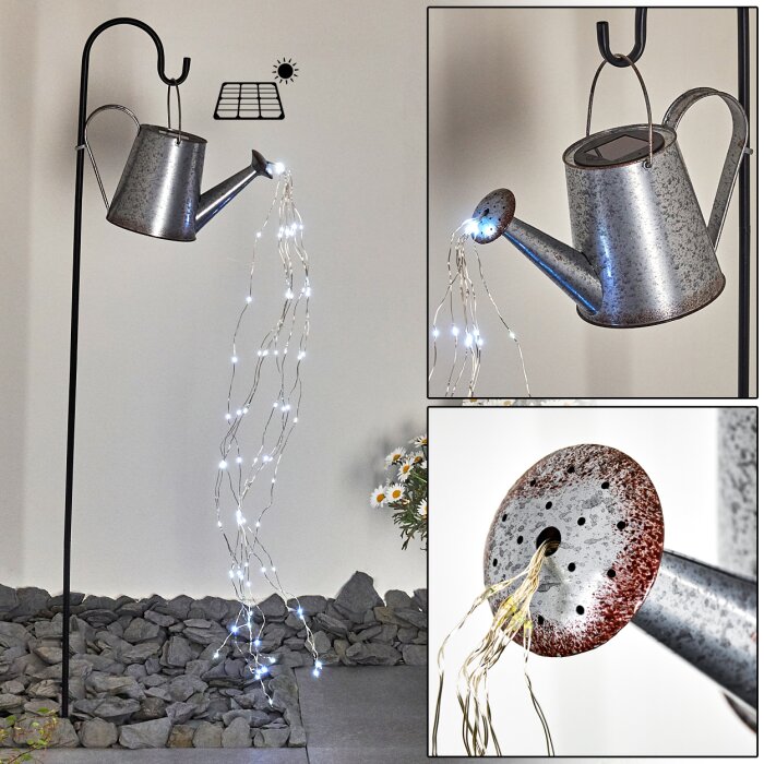 Isernia Lampa solarna LED Czarny, 80-punktowe Isernia Lampa solarna LED Czarny, 80-punktowe