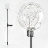Liberec Lampa solarna LED Srebrny, 1-punktowy, Zmieniacz kolorów