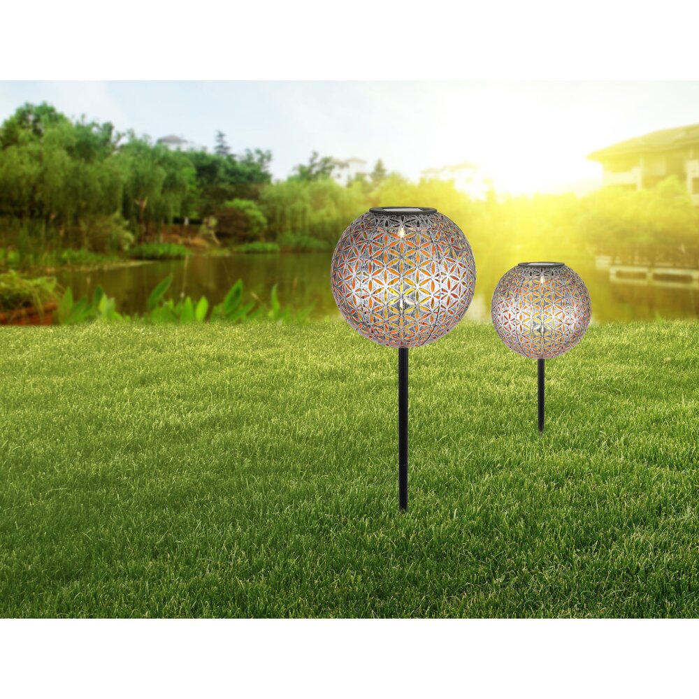 Globo Lampa solarna LED Srebrny, 1-punktowy main product photo