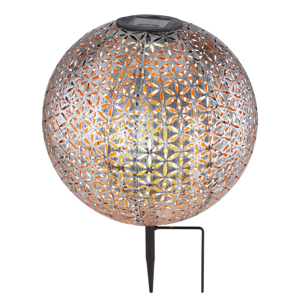 Globo Lampa solarna LED Srebrny, 1-punktowy main product photo