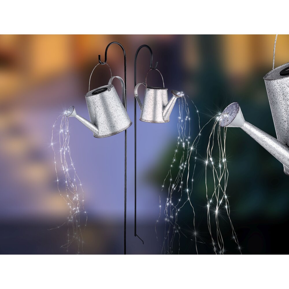 Globo Lampa solarna LED Srebrny, 80-punktowe main product photo