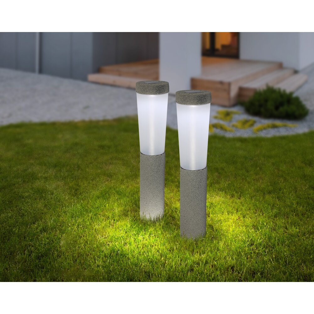 Globo lampy solarne (2 Szt.) LED Szary, 1-punktowy main product photo