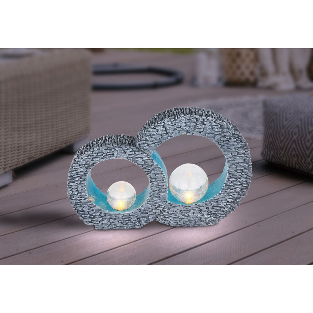 Globo Lampa solarna LED Szary, 2-punktowe main product photo